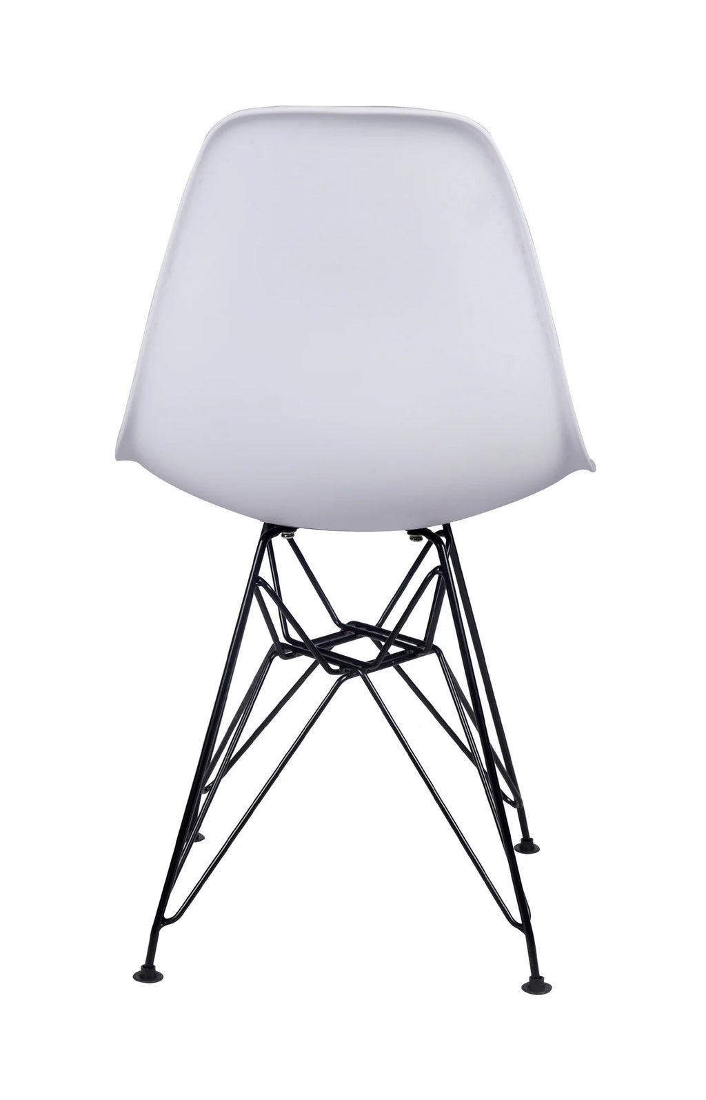 White Dining Room Kitchen Chairs with Black Legs L622269