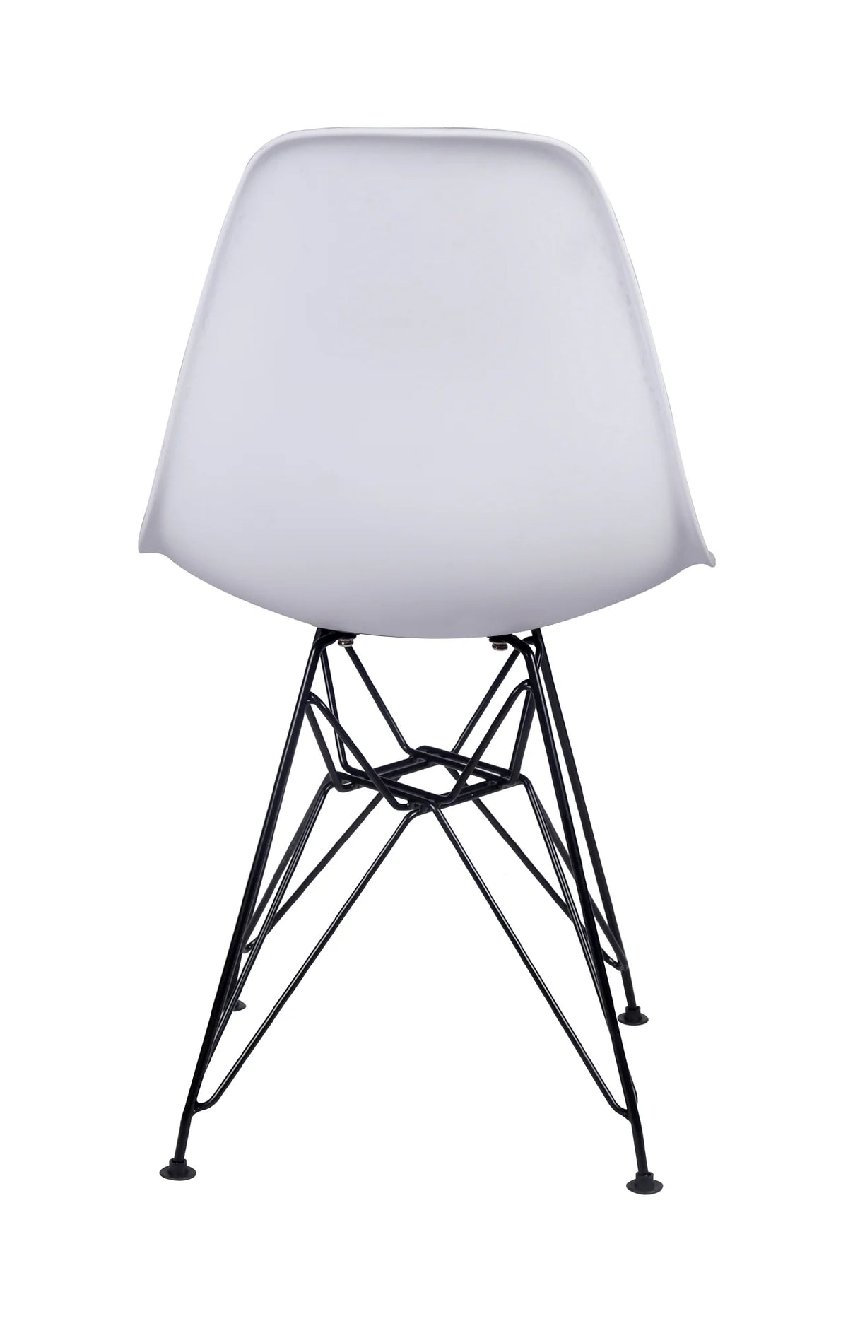 White Dining Room Kitchen Chairs with Black Legs L622269