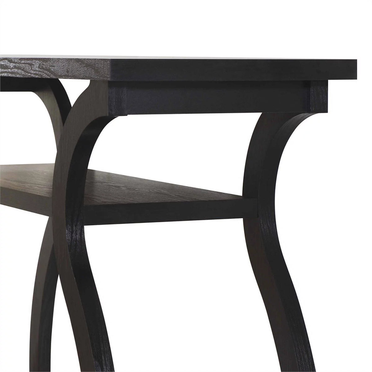 Black Wood Console Table O22257