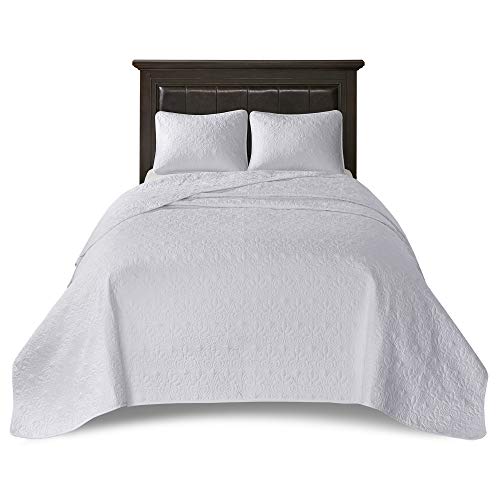Cream King 3 Piece Reversible Quilt Set P1936