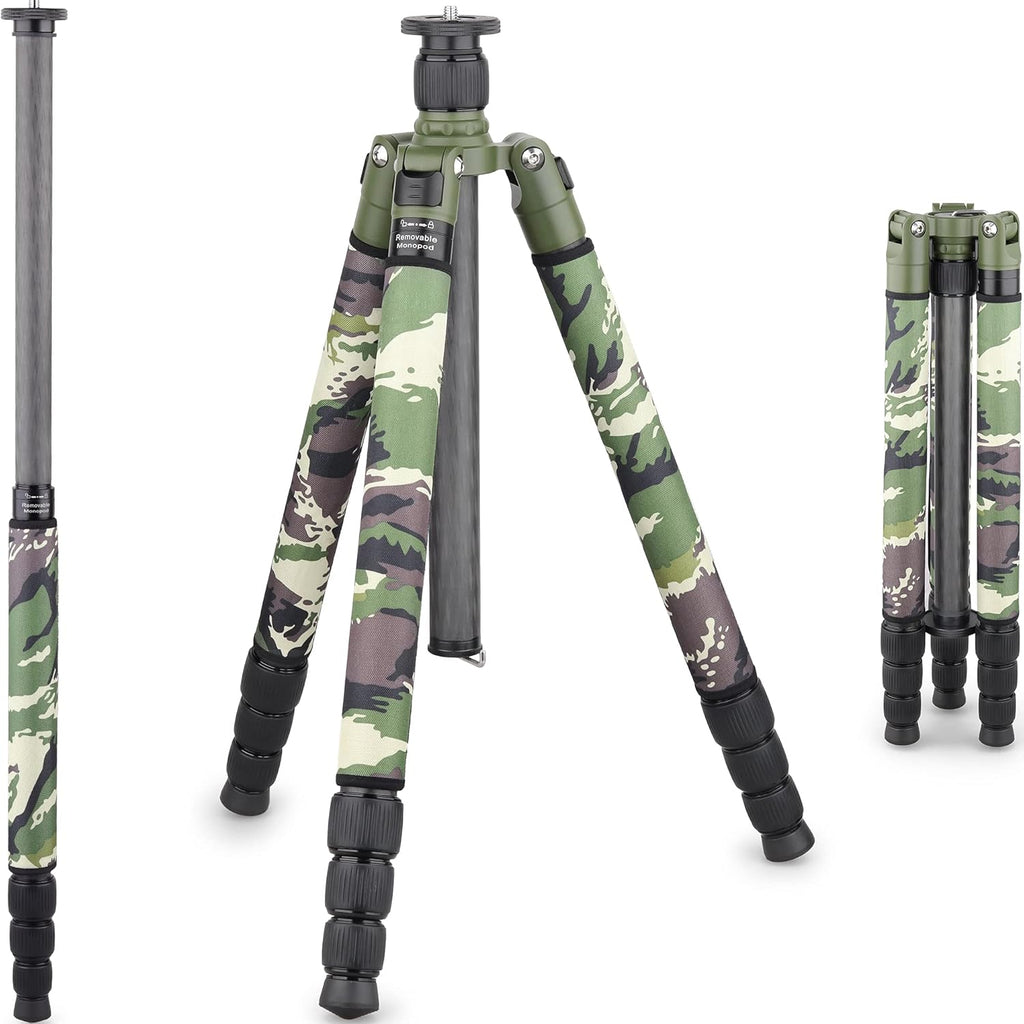 Carbon Fiber Tripod Heavy Duty Stand for Digital DSLR Camera K9908