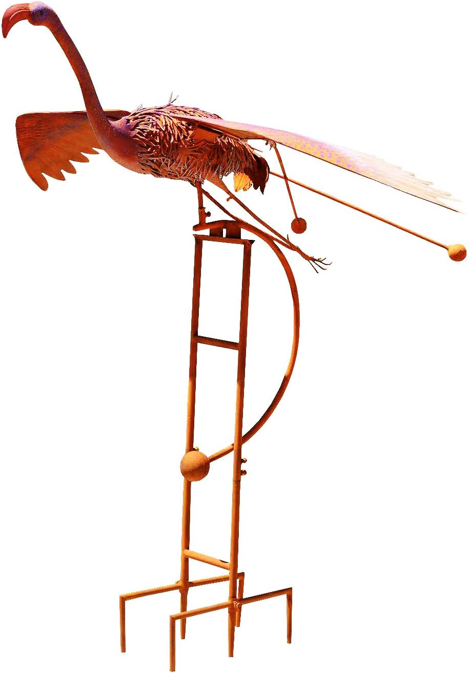 Brown and Pink Outdoor Garden Stake J401663