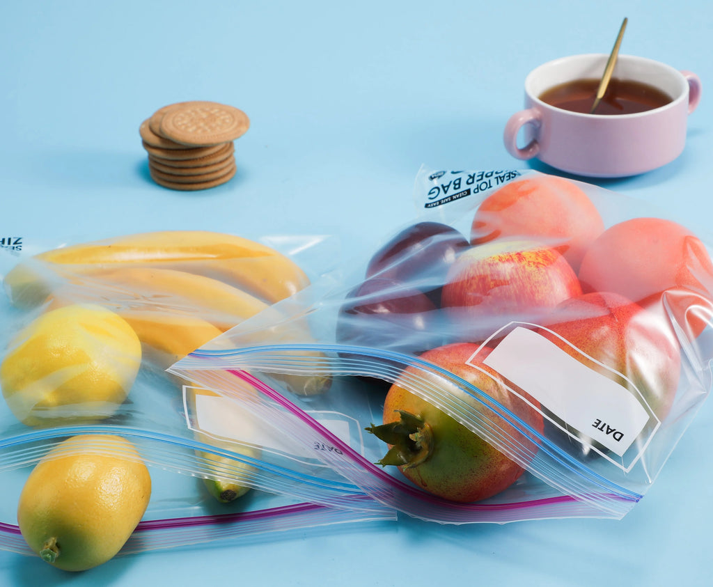 Double Zipper Ziplock Storage Bags, Gallon Size, 200 Count S394