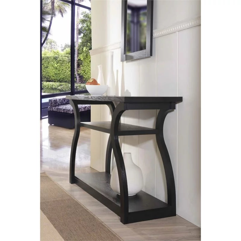 Black Wood Console Table O22257