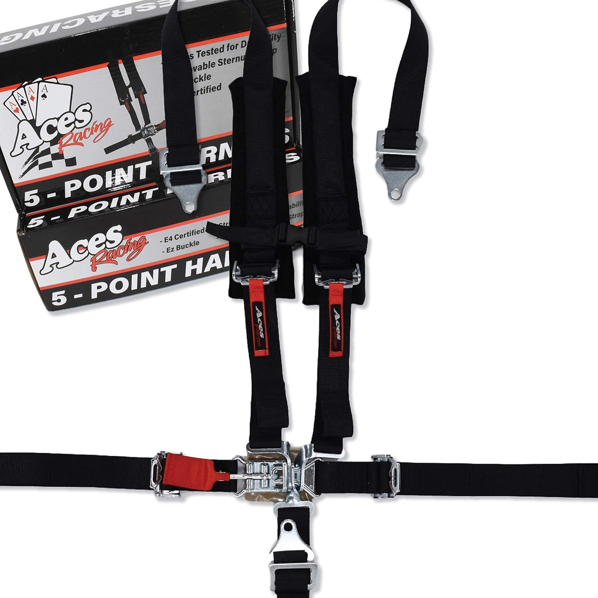 5 Point Harness with 2 Inch Padding, Silver, Pack of 2 U92603