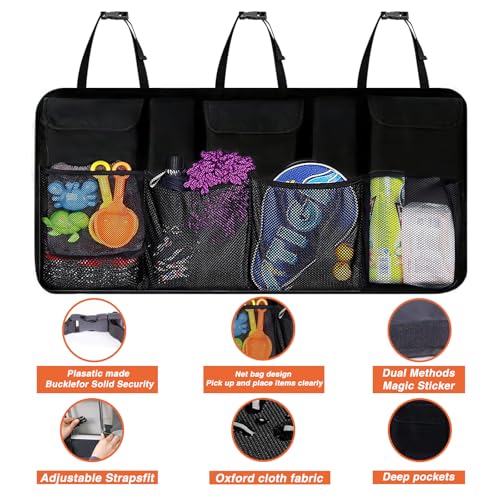 Car Backseat Trunk Organizer with Adjustable Straps E888