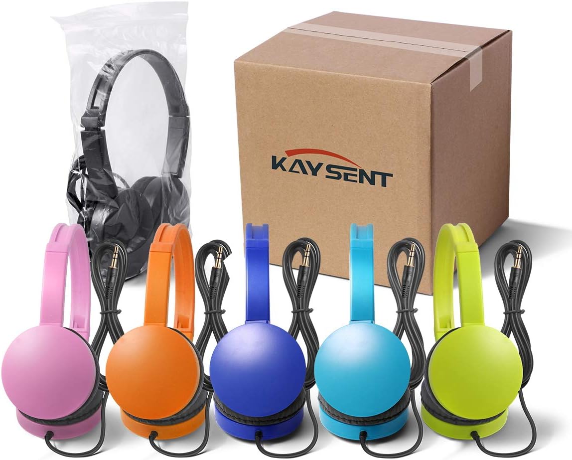 12 Packs Multi-Colors Kids' Headphones for School P94627