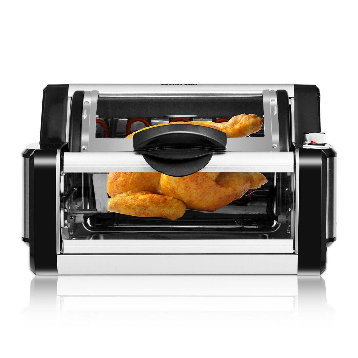 Horizontal Rotating Kebob Skewer Roaster Oven Grill S9594