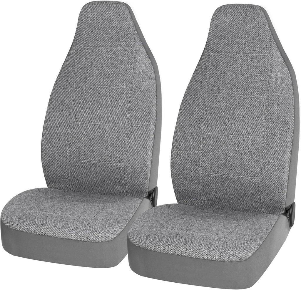 Gray Flax Low Back Car Seat Covers F80672