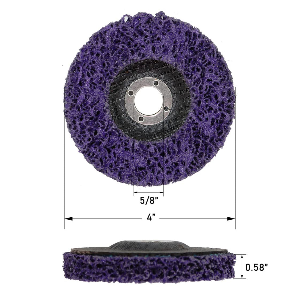 10 PCS 4" x 5/8" Strip Discs Strip Wheel G333