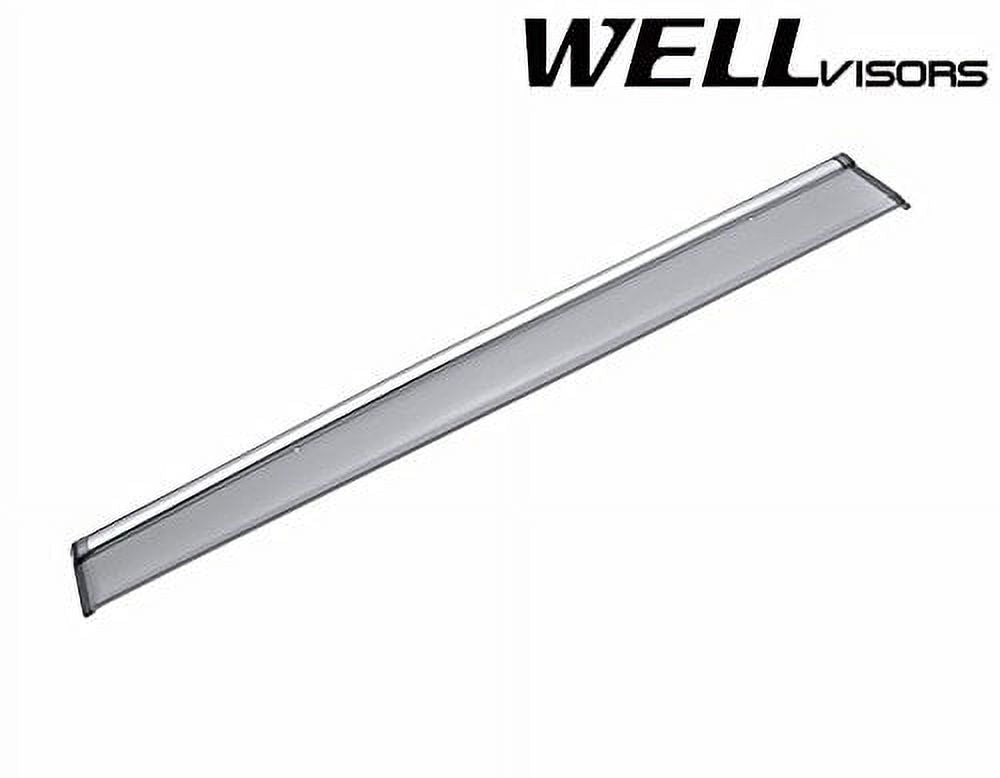 Side Window Wind Deflector Visors with Chrome Trim C16490