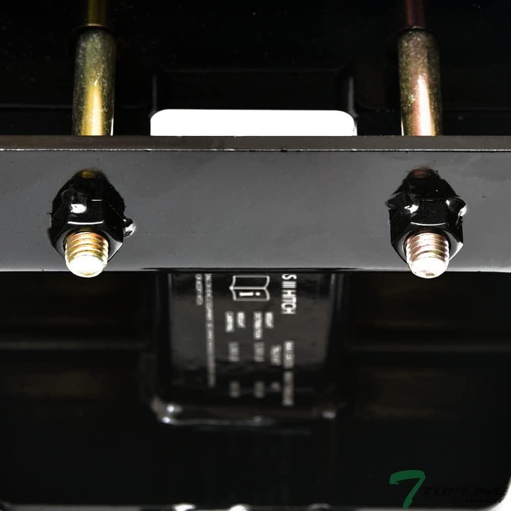 Class 3 Black 2" Rear Trailer Tow Hitch Receiver Tube L404