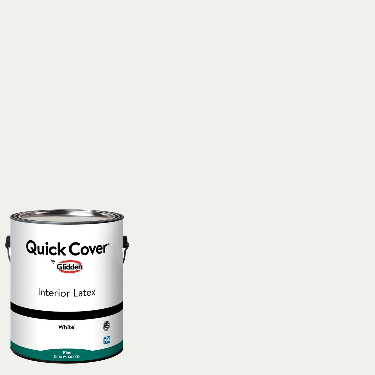 White Flat Interior Latex Paint 1 Gallon S606860