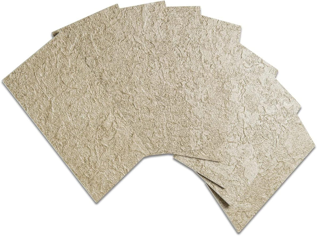 100 Piece Peel and Stick PVC Tile 3 Inch x 6 Inch Rustic Brick E3366