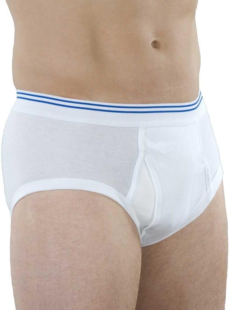 Reusable Washable Leak Proof Incontinence Underwear (Pack of 3) (White) (XL) P557308