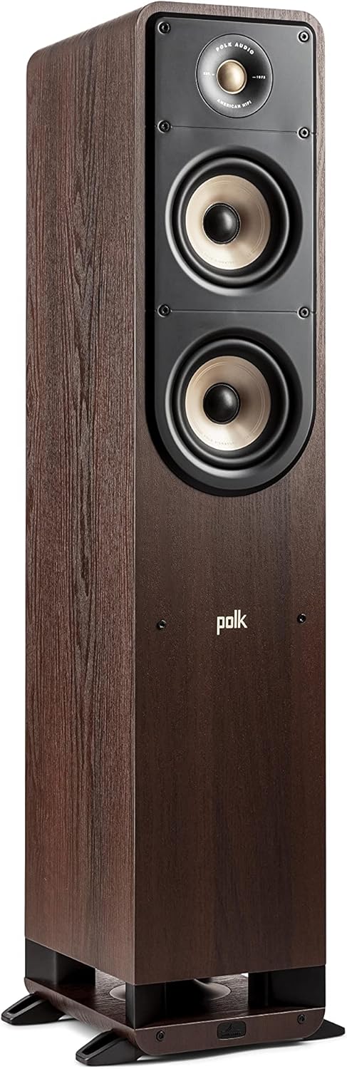 Walnut Tower Speaker with 1" Tweeter and 5.25" Woofers R235796