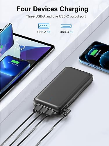 30000mAh 22.5W Fast Charging Power Bank with 4 Outputs T15824