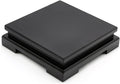 Square Wood Display Stand 6.7" W x 6.7" D x 1.7" H (Black) J672535