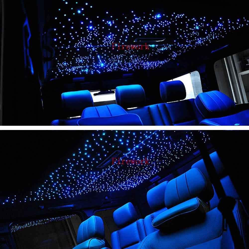 460pcs 0.03in 9.8ft RGBW LED Fiber Optic Star Ceiling Light Kit R8458