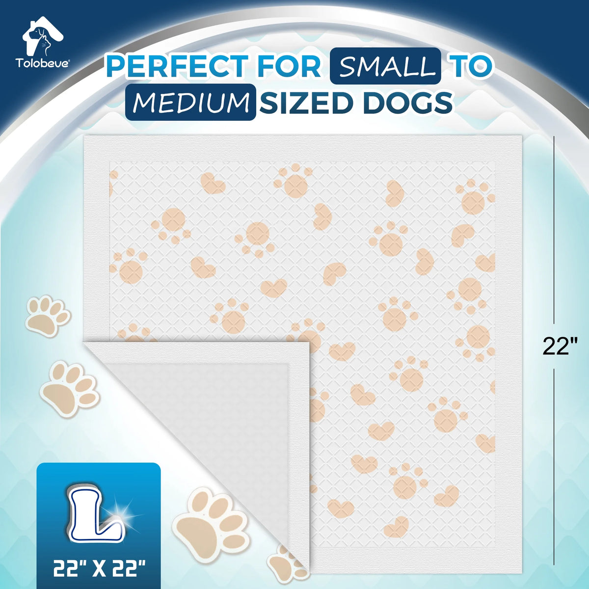 110 Count Disposable Dog Training Pads G7456