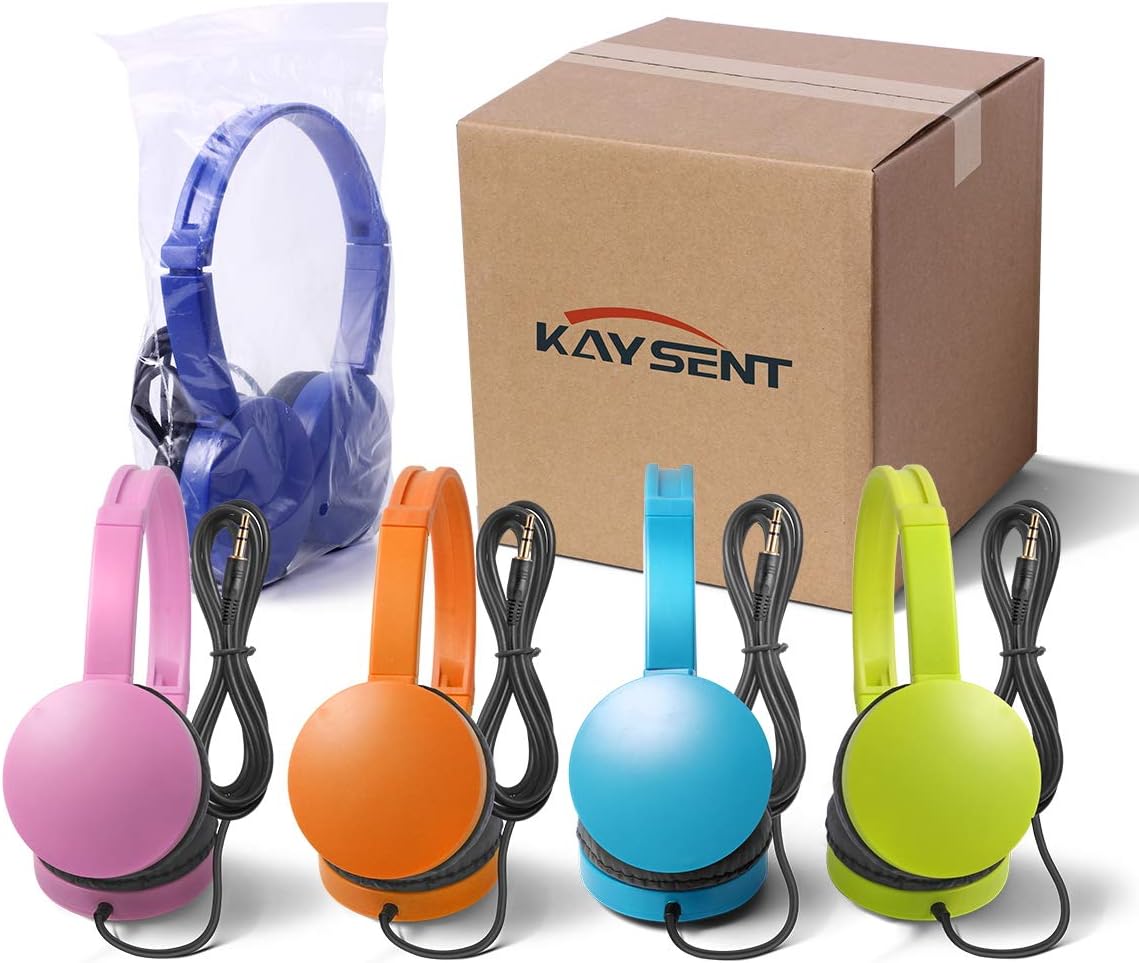 12 Packs Multi-Colors Kids' Headphones for School P94627