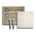 Brown Vinyl Ceiling Tile and Backsplash Kit 21 Sq. ft. F1113