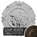 Hand-Painted Stone Hearth Crackle Ceiling Medallion B850