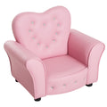 Pink Tufted Upholstered Kids Sofa Chair O213