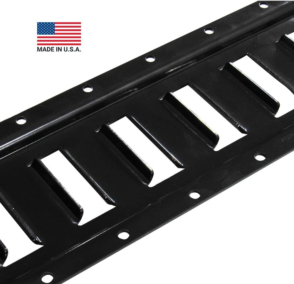 Black 5 FT Steel E-Track Rails 4 Pack L902