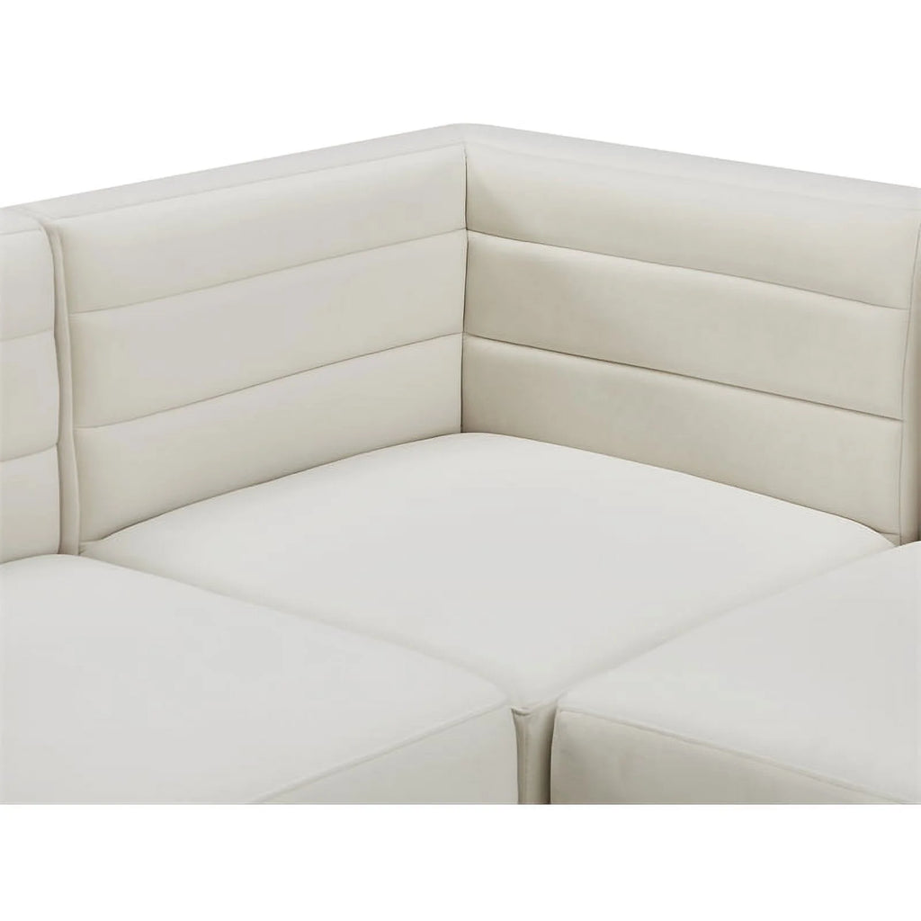 Cream Velvet Modular Sofa D98890
