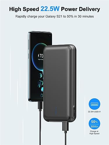 30000mAh 22.5W Fast Charging Power Bank with 4 Outputs T15824
