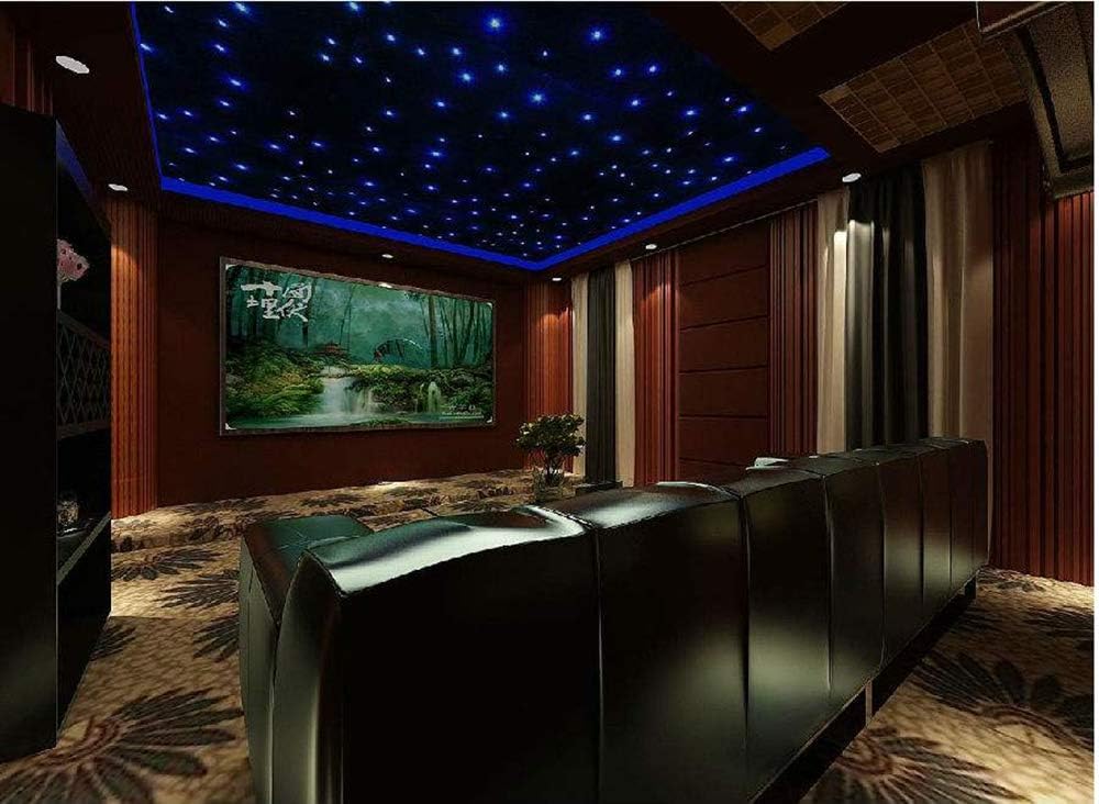 16W Fiber Optic Star Ceiling Light Kit with 150pcs 0.75mm 6.5ft Fiber Optical Cable Strands Y896779