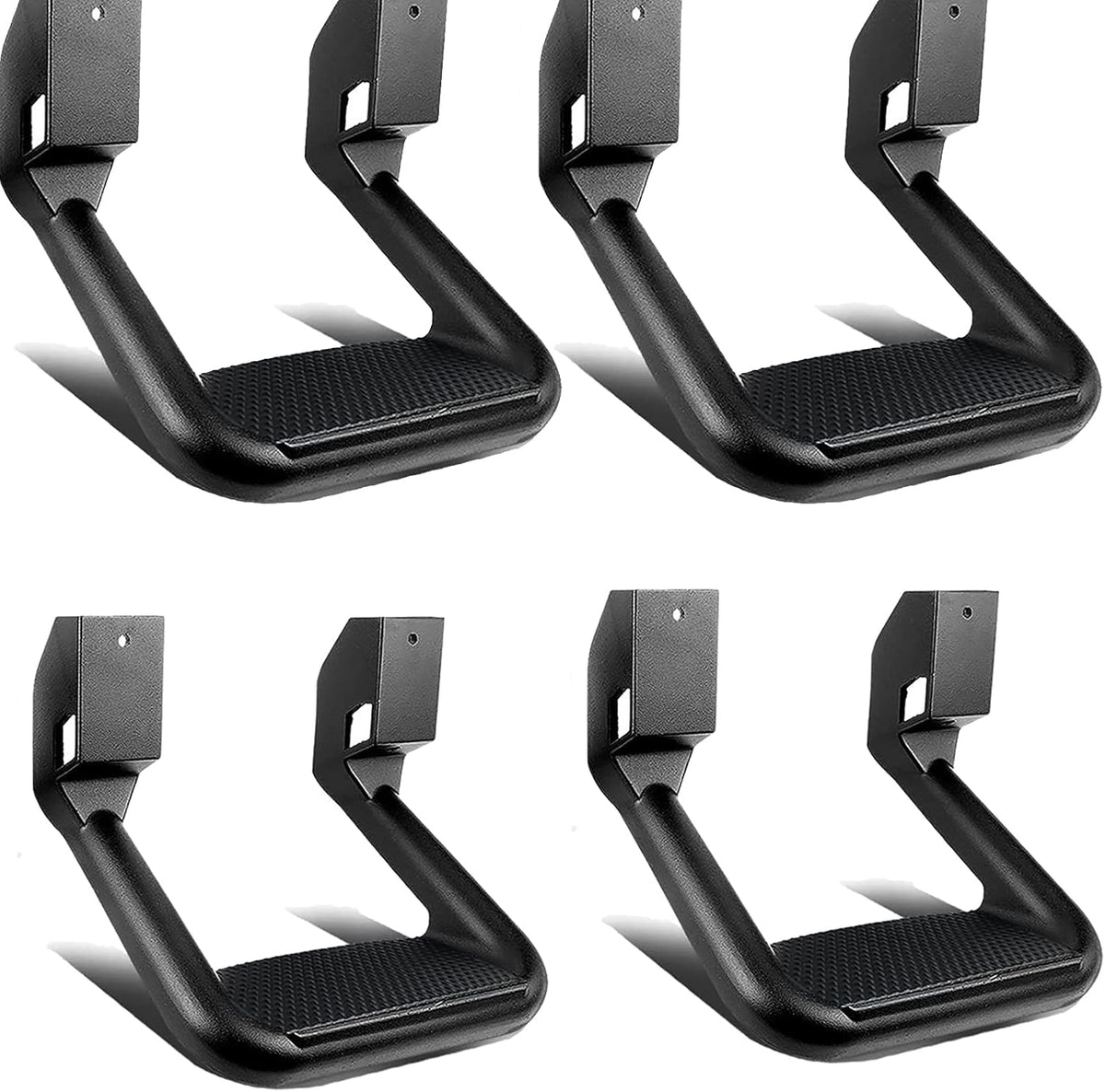 Black Aluminum Side Step for Truck SUV, 2 Piece N8353