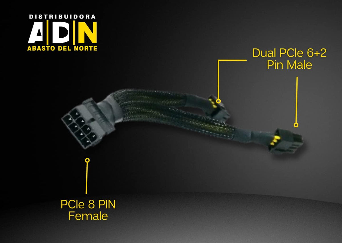 Pcie Splitter, 3 Packs, 8 pin pcie Cable D17838