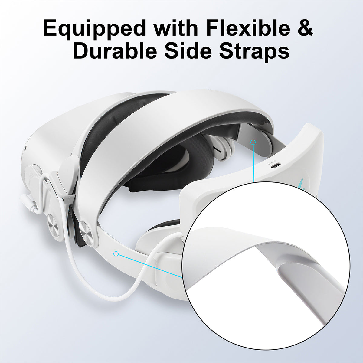 Battery Pack Head Strap Compatible with Quest 2 N8440