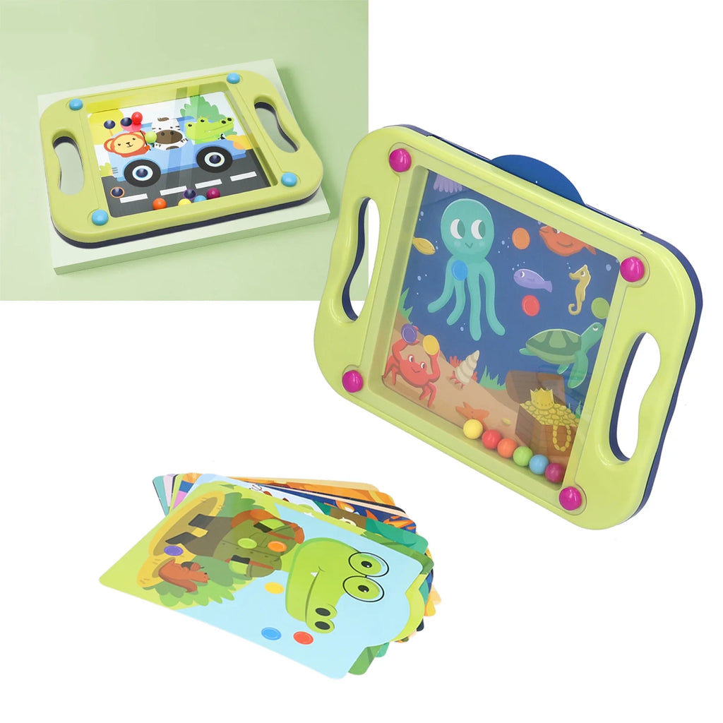 Green Plastic Bead Maze Puzzle Toy G587