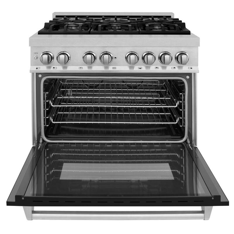 6 Burner Dual Fuel Range with Stainless Steel L589