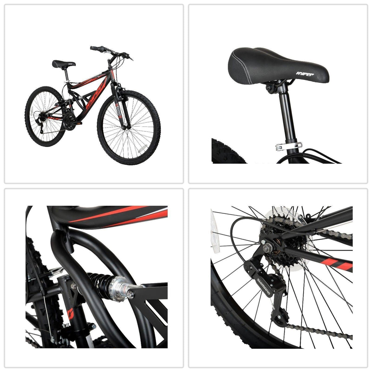 Black Dual Suspension Mountain Bike W797492