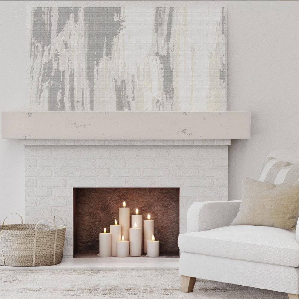 Knotty Pine Faux Wood Fireplace Mantel D50396