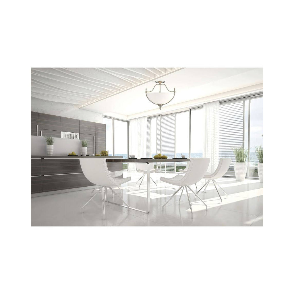 Satin Nickel 3 Light Semi-Flush N699249
