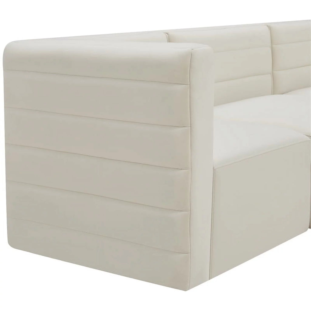 Cream Velvet Modular Sofa D98890