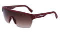 Matte Dark Red Rectangular Sunglasses C28417