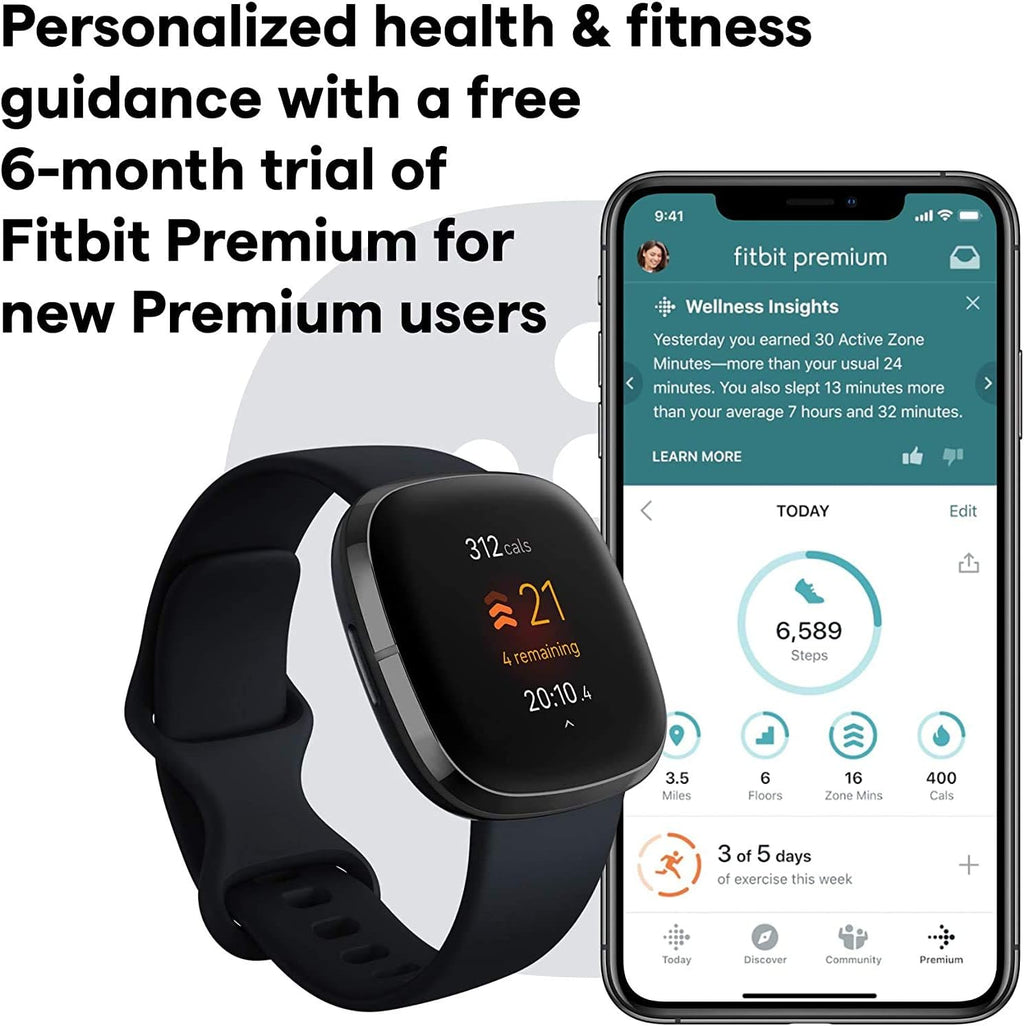 Graphite Health & Fitness Smartwatch with GPS G624367
