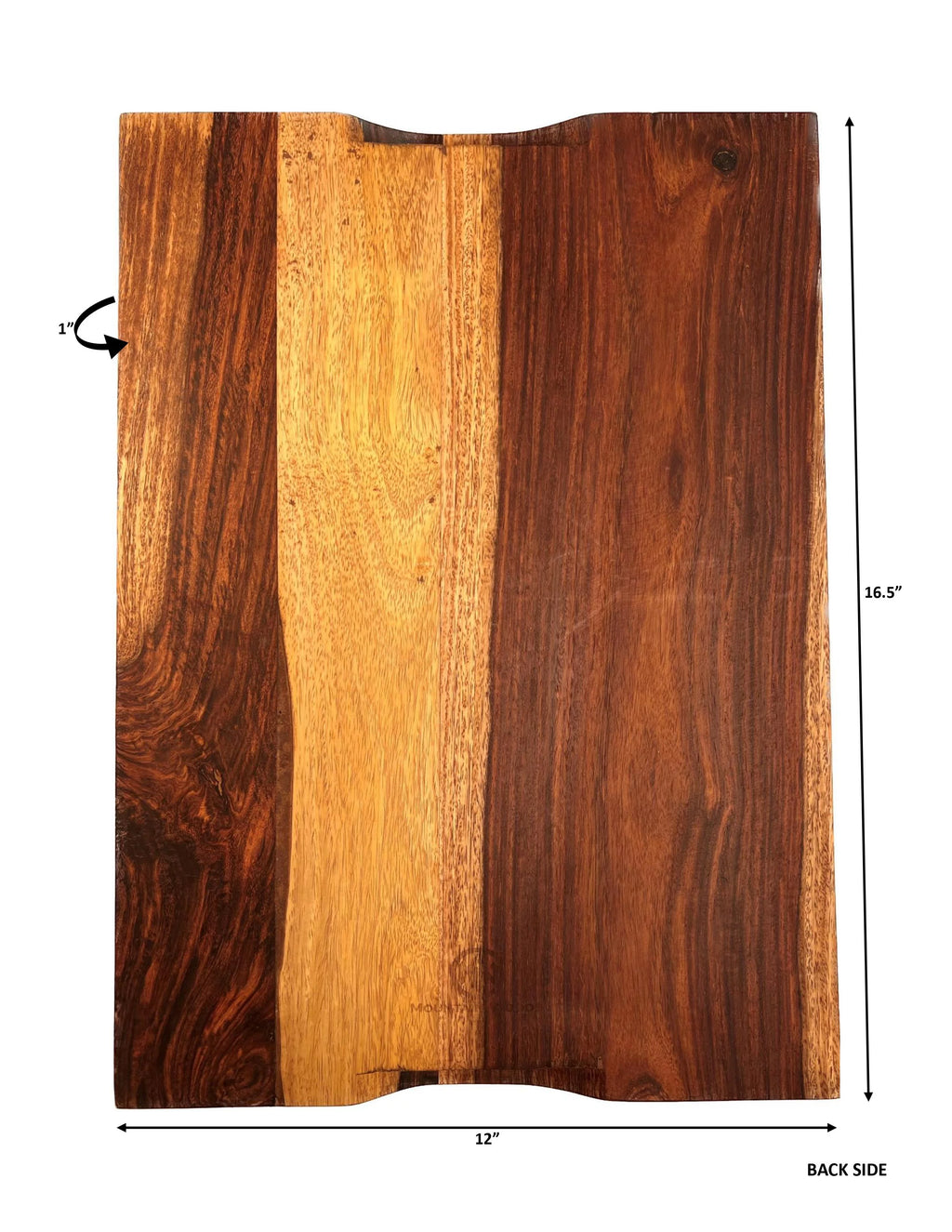 Brown Sheesham Cutting Board with Juice Groove P202693