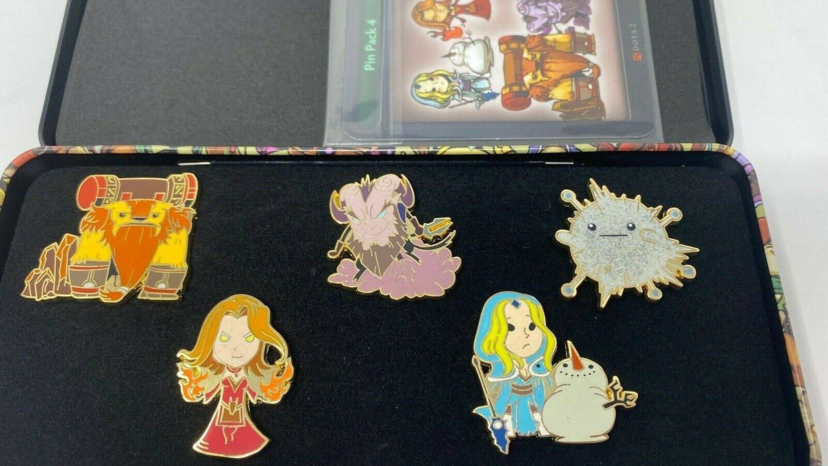 Dota 2 Hero Pin 5-Pin Set and Cards Q97632