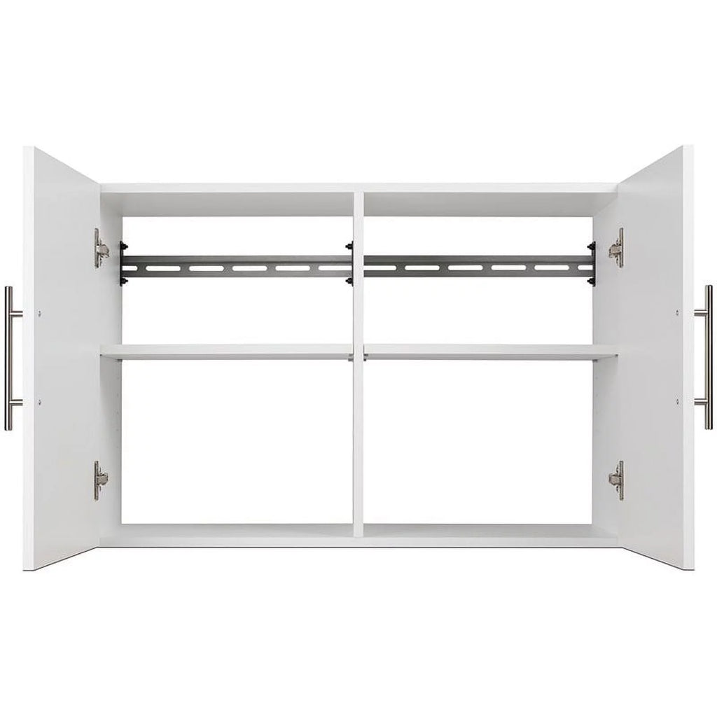 2 Piece 36" Height Wall Mounted Garage Cabinet Set in White R3218
