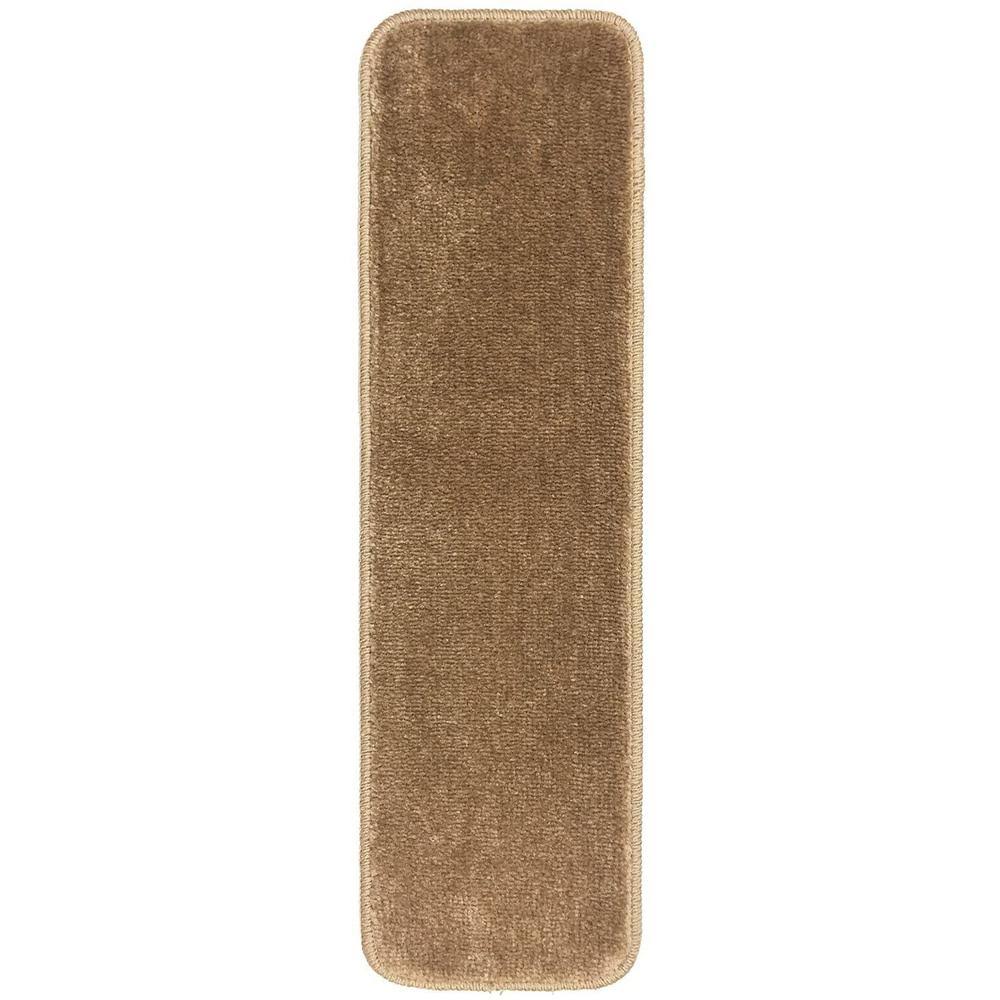 Beige 8½ inch x 30 inch Indoor Carpet Stair Treads Set of 15 U100008