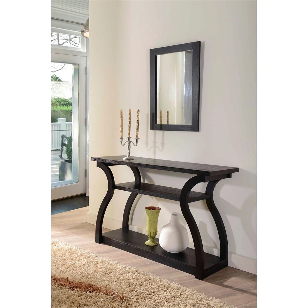Black Wood Console Table O22257