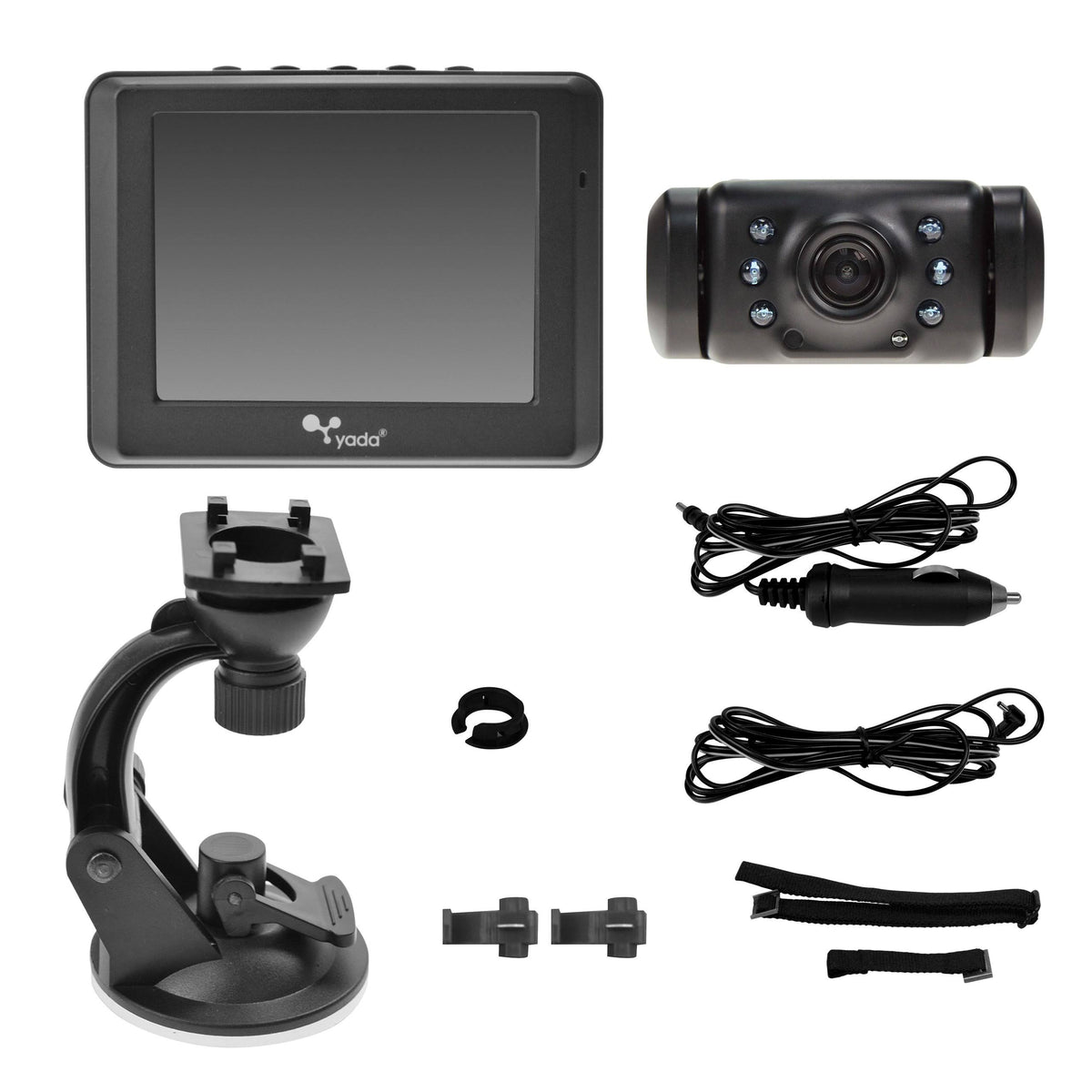 Matte Black Digital Wireless Backup Camera with Dash Monitor J829380