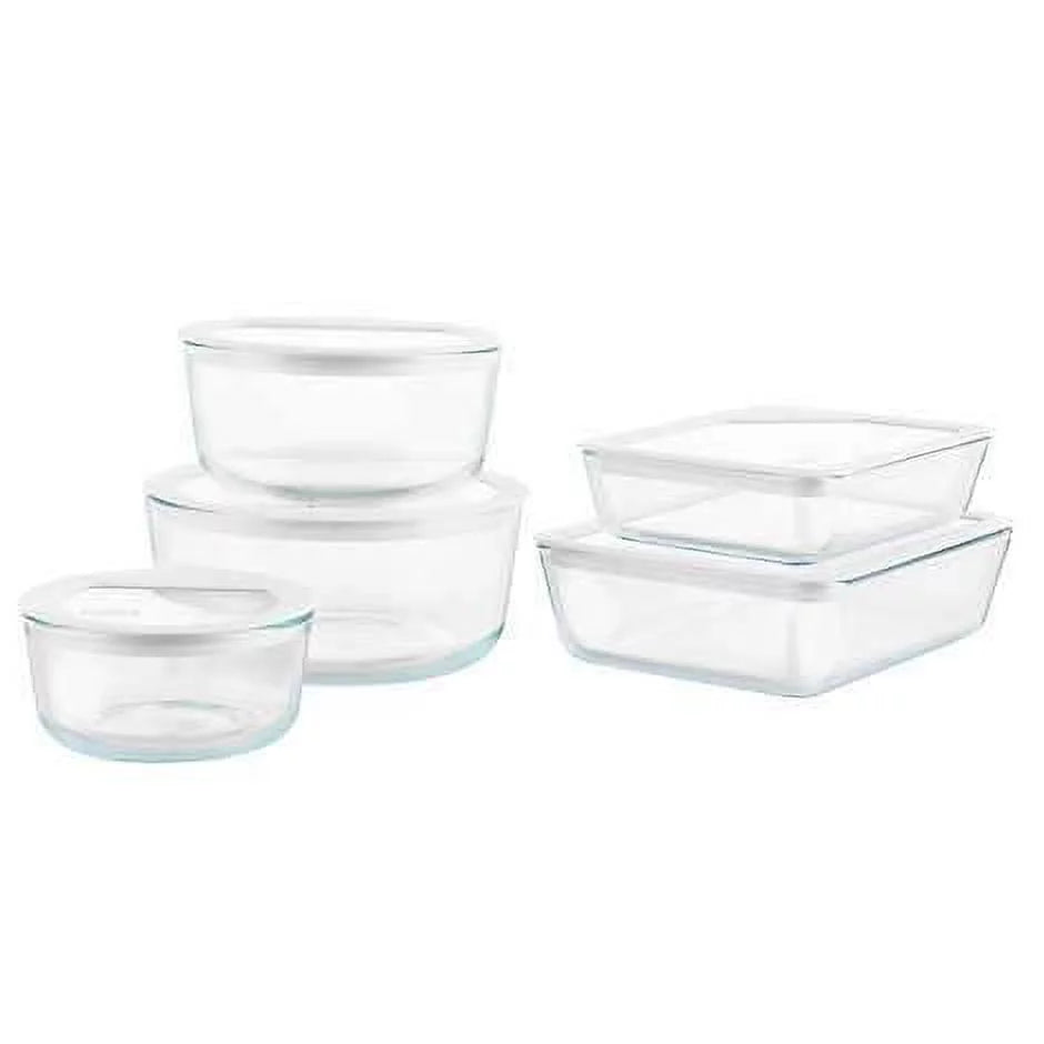 10-Piece Glass Food Storage Set Y985